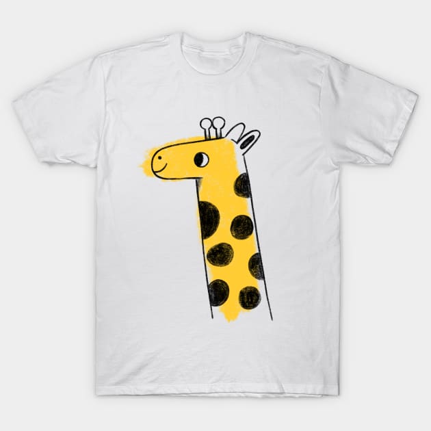 Happy cartoon giraffe T-Shirt by jill_gori